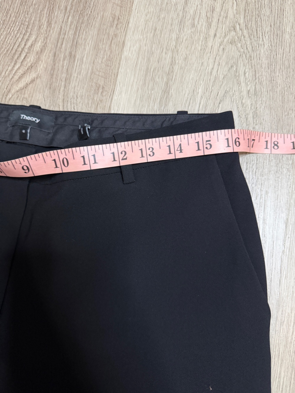 Theory Black Women's Dress Pants - Slim Tailored Waistband - Picture 5 of 8
